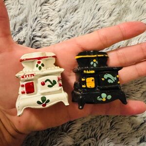 Vintage Miniature Stove Figurines